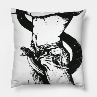 Snake Pit Vintage Retro Cowboy Leather Gay LGBT Texas Pillow