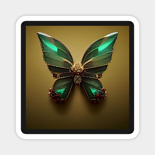 emerald butterfly 02 Magnet