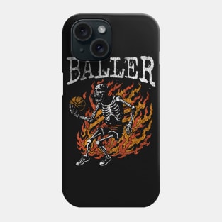 Skeleton Basketball Player Phone Case