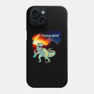 Flossoraptor - a dinosaur with great dental hygiene Phone Case