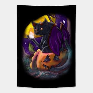 SpooKitty Halloween Tapestry