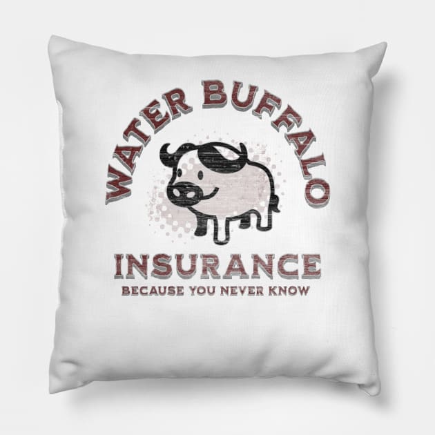 Water Buffalo Insurance Pillow by Farm Road Mercantile 