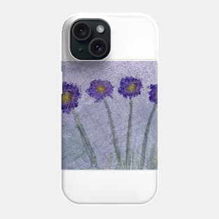 Purple Flowers Watercolor Painting Phone Case