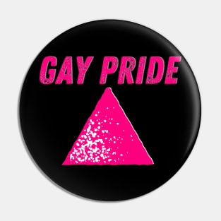 Gay Pride - Pink Triangle Pointing Up Pin