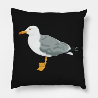 Seagull Sticker Pillow