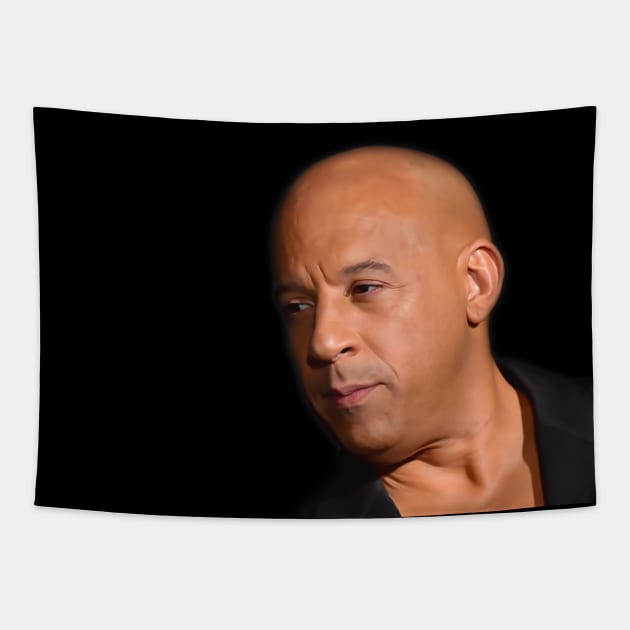 Vin Diesel - Celebrities - Bloodshot - 2020 #4 Tapestry by Semenov