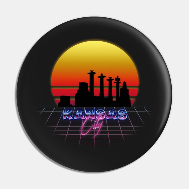 Kansas City Synthwave Pin by EliWhitney1985