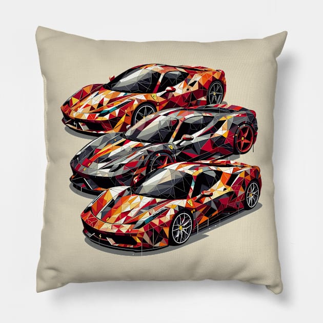 Ferrari 360 spider Pillow by Vehicles-Art