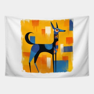 Picasso Style Dog Tapestry