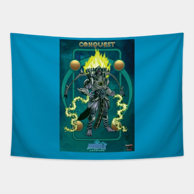 Conquest Comic Design Tapestry by Toytally Rad Creations
