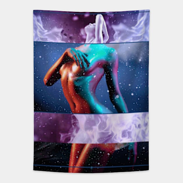 Naked new arrivals lady tapestry