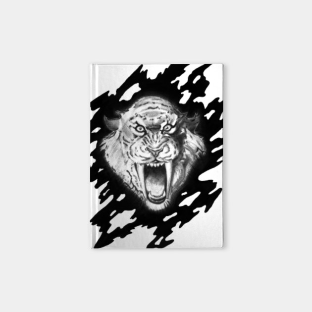 Angry Tiger Tiger Face Angry Animal Illustration Art Head Black