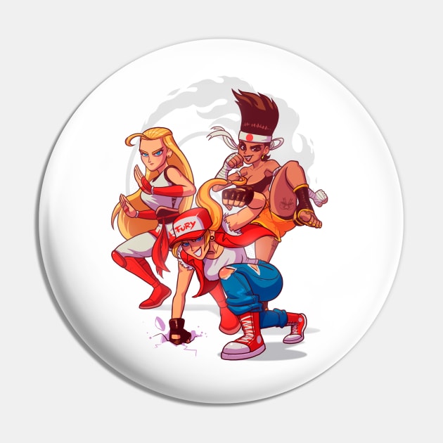 The Queen Of Fighters Pin by BrunoMota