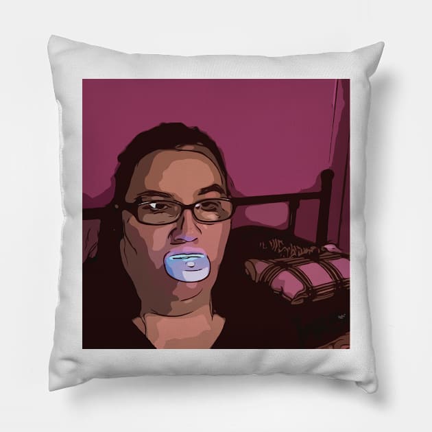 Danyell Teeth Whitening Instagram Pillow by Harvesting