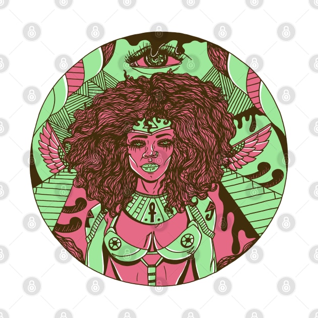 Pink Mint Kemet Warrior by kenallouis