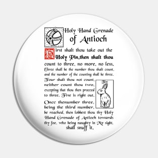 Holy Hand Grenade Of Antioch Pin