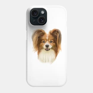 Papillon dog Phone Case