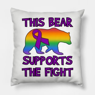 Support-Purple Ribbon Pillow