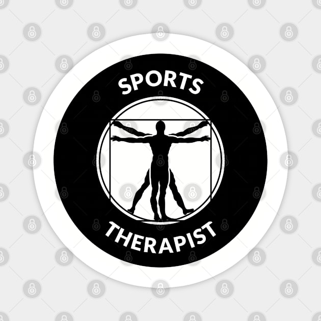 Sports Therapist Workout Symbol Magnet by DesignIndex