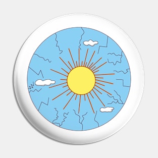 Sky and sun Pin