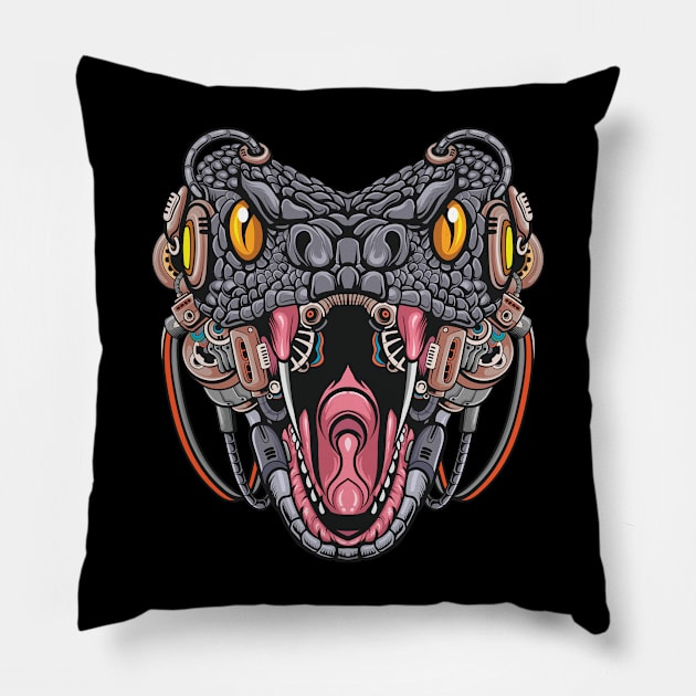 RoboCobra Pillow by Styleinshirts