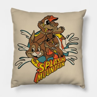 Splash Mountain Retro Style Pillow