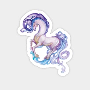 Fairy Pony, Watercolor drawing Magnet