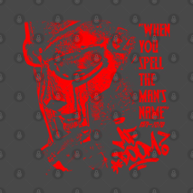 mf doom quote red by Hoki Tross Creative