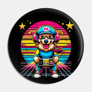 Dog Gamer Pin