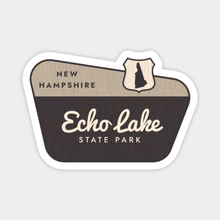 Echo Lake State Park New Hampshire Welcome Sign Magnet