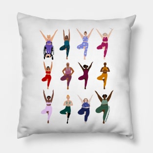 Tree pose Pillow