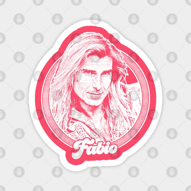 Fabio Lanzoni / Retro Style Fan Design Magnet by DankFutura