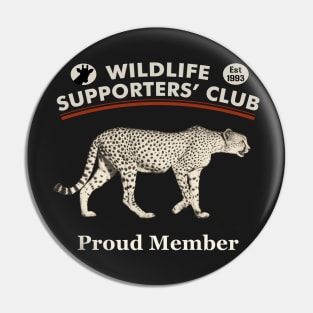 Cheetah on the Prowl Wildlife Supporters' Club Pin