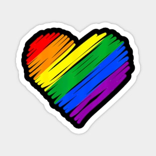 LGBT Heart Magnet