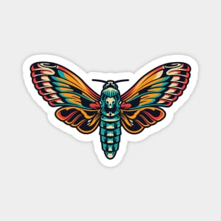 butterfly skull Magnet