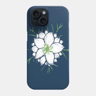 Nigella – Love in the Mist - blue Phone Case