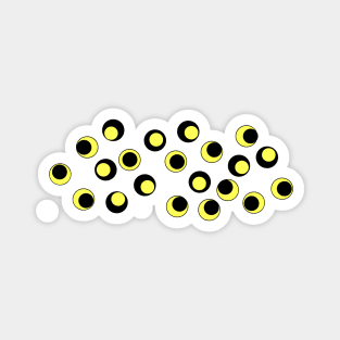 Yellow Eye Pattern Magnet