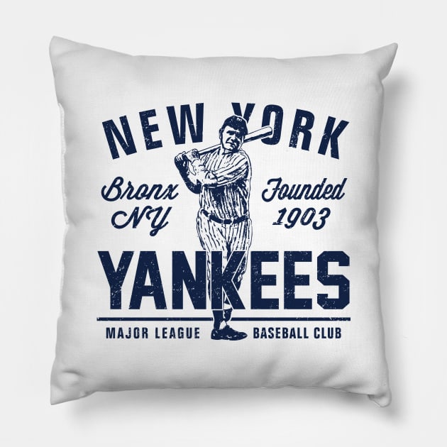 Retro Yankees 1 by Buck Tee Pillow by Buck Tee