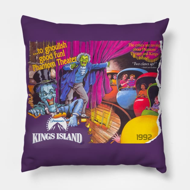 Phantom Theater (Kings Island) Pillow by It'sTeeTime