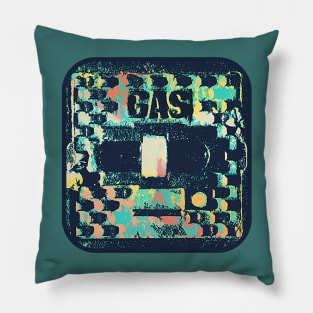 Gas surface box / access cover in colorful vintage look. Pillow