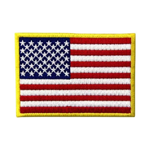 Embroidery American Flag Sticker by anacarminda