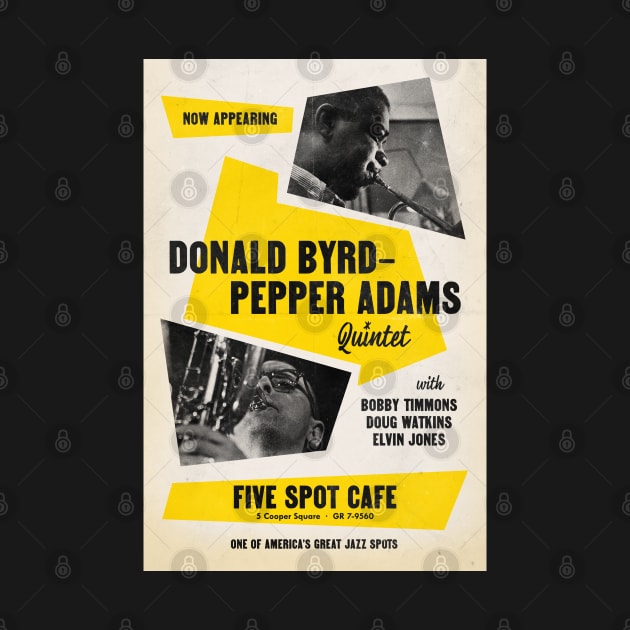 Donald Byrd and Pepper Adams Quintet - Five Spot Cafe - NYC - 1958 by info@secondtakejazzart.com