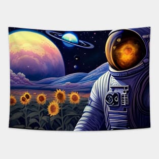 Astronauts explore new worlds Tapestry