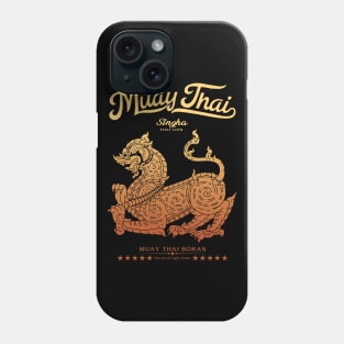 Muay Thai Tattoo Singha The Lion Phone Case