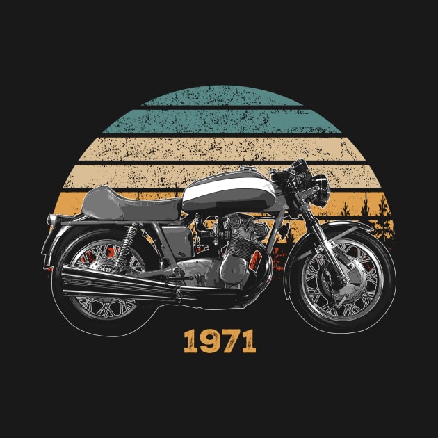 1971 MV Agusta 750S Vintage Motorcycle Design by Madisen Harvey