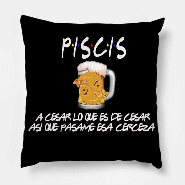 Piscis Friends Pillow by Cervezas del Zodiaco