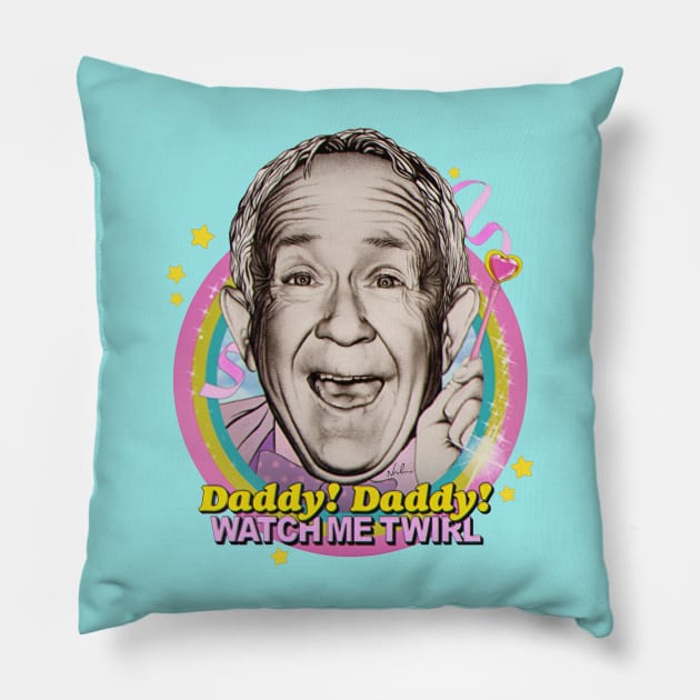 Daddy! Daddy! Watch Me Twirl! Pillow by nordacious