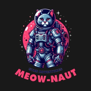 Meow-naut Star Adventures T-Shirt