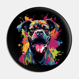 Boxer Happiness Pin