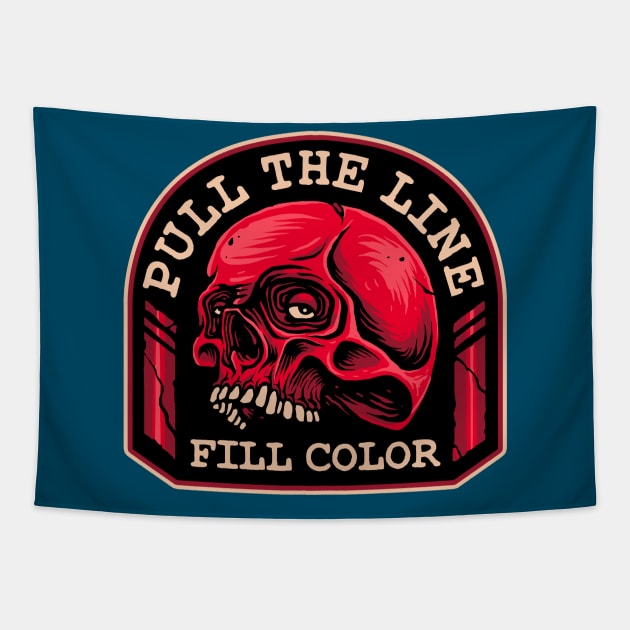 Pull The Line Tapestry by Stayhoom